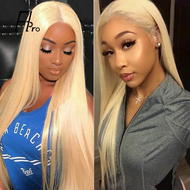 13×6 HD Lace Wig Straight 180% Density 613# Blonde Invisible Lace